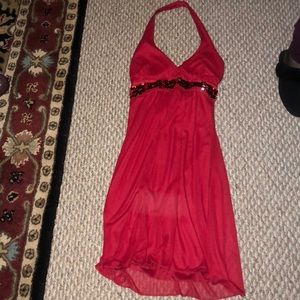 Red Halter dress